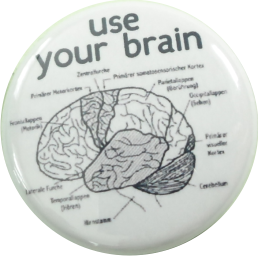Use your brain Button
